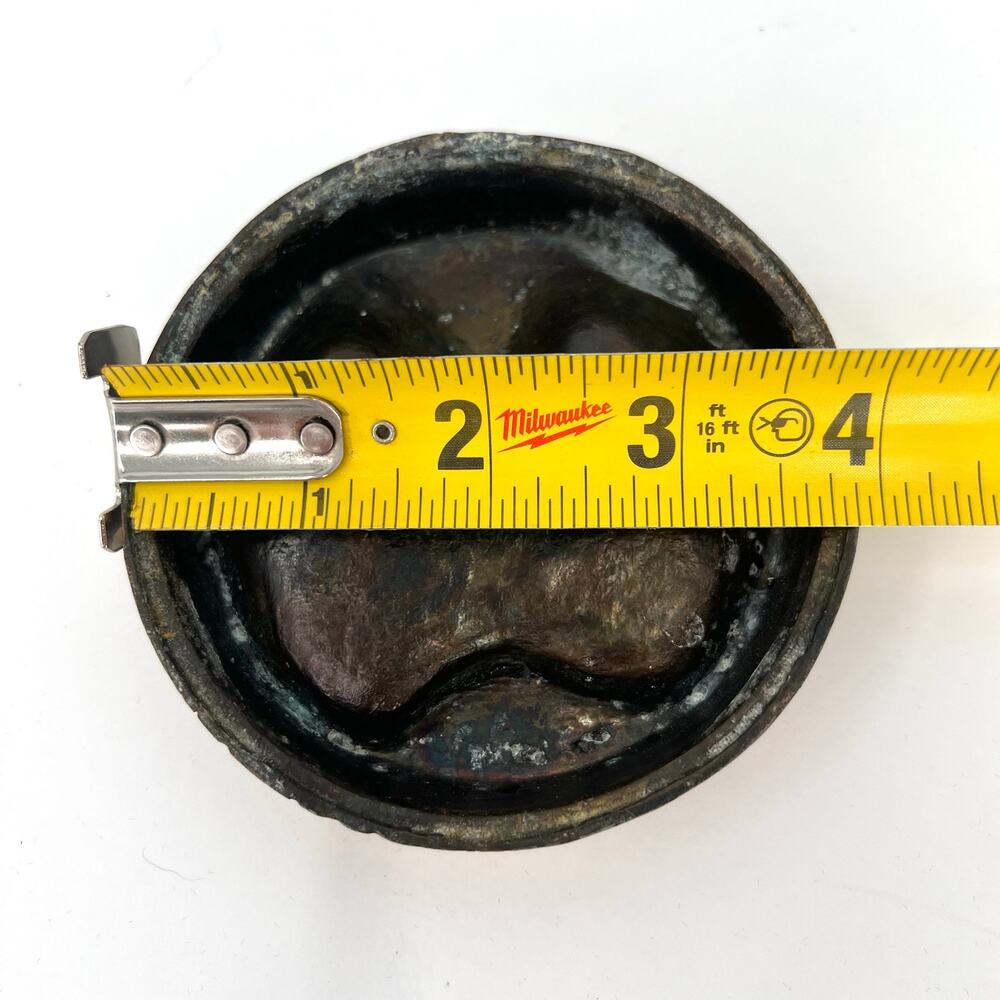 1930s K & O Company cast iron brass plated ashtray. - Native American - Picture 5 of 5